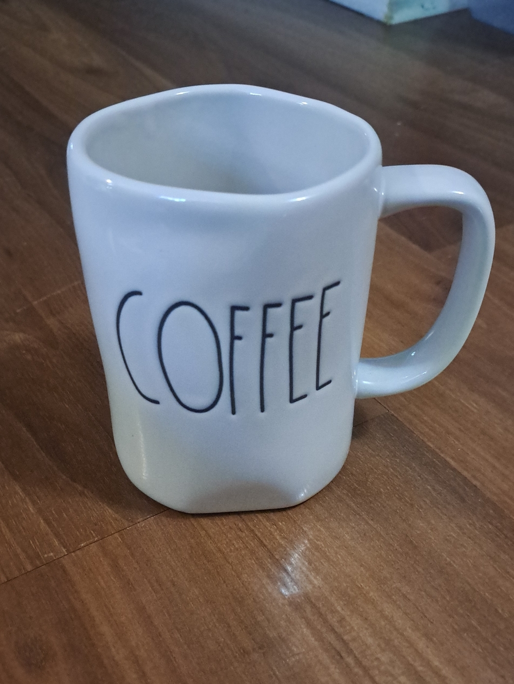 Rae Dunn White Ceramic COFFEE Mug